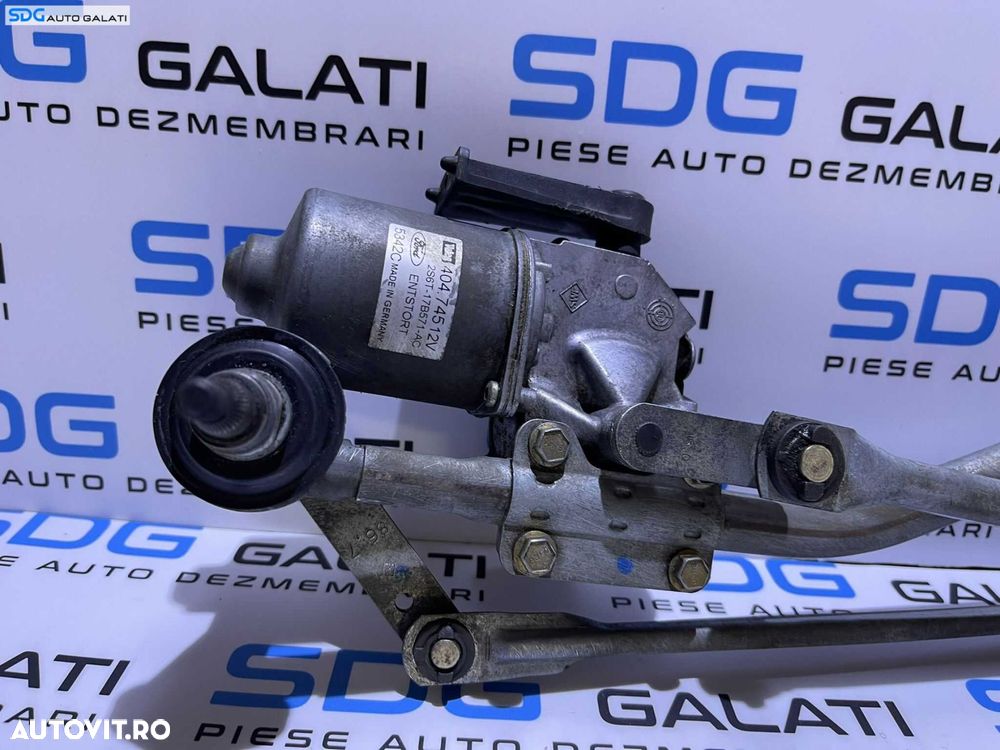 Ansamblu Brat Brate cu Motoras Stergator Stergatoare Parbriz Ford Fiesta MK 5 2002 - 2008 Cod 2N11-17500-AE 2N1117500AE 2S6T-17B571-AC 2S6T17B571AC [A0359] - 1