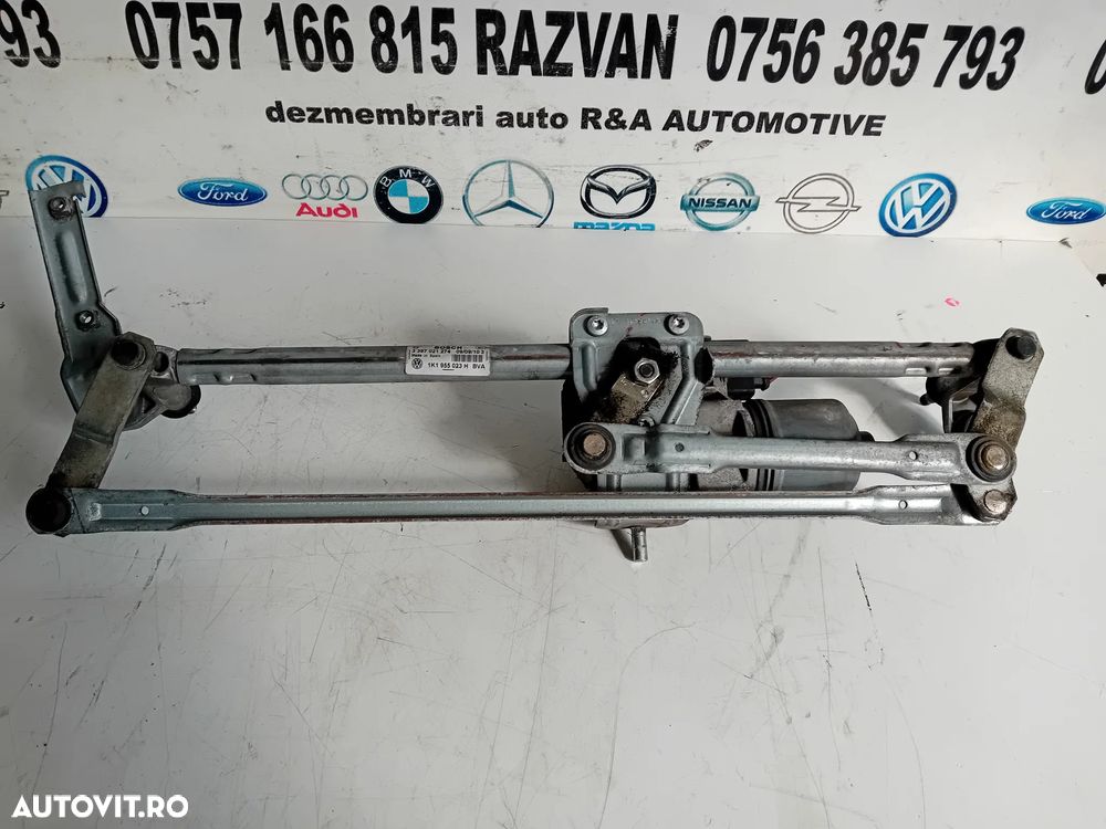 Ansamblu Motoras Stergatoare Vw Golf 6 VI Jetta Octavia 2 1K1955023H Volan Stanga Motor 1.6 Tdi CAY - 6
