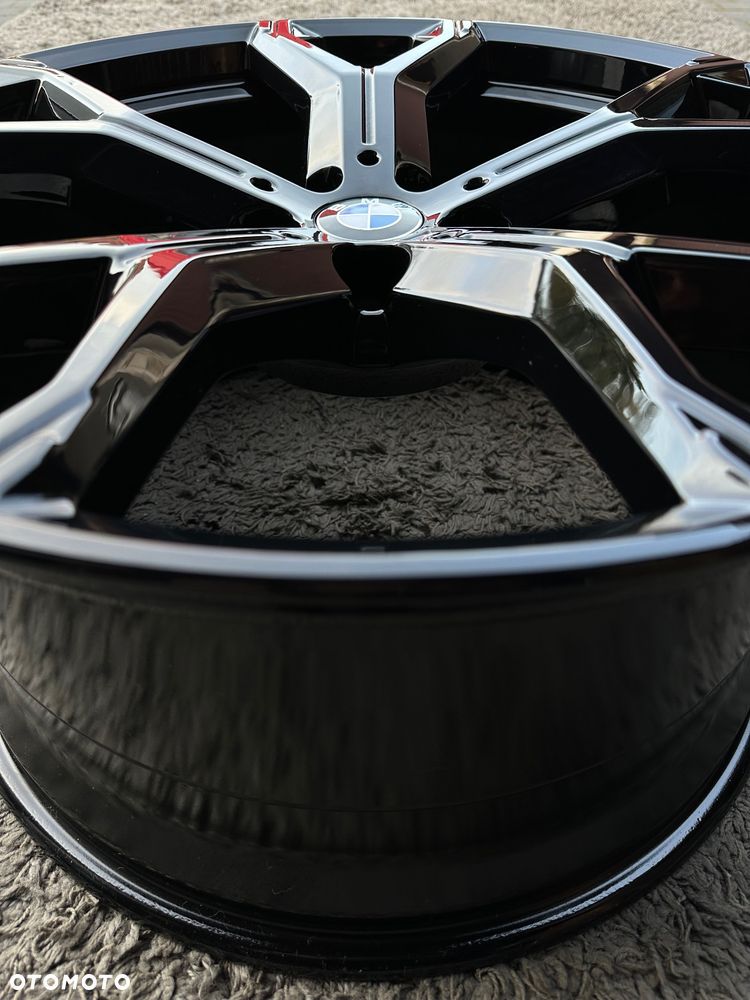 Oryginalne felgi BMW 21 M pakiet 5x112 X5 G05 X6 G06 Styling 741 9.5j ET37 IS37 10.5j ET43 IS43 8071998 alufelgi 8071999 SUV Czarne Black Piano oryginał WZ 741M wzór style - 11
