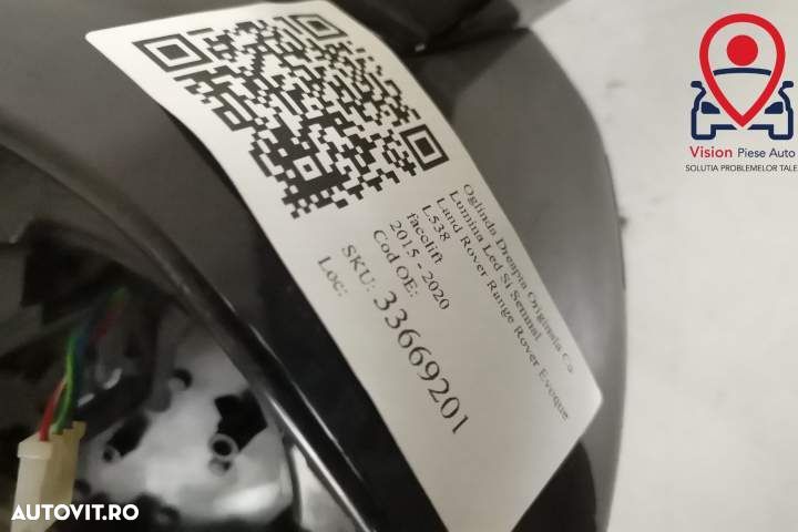 Oglinda Dreapta Originala Cu Lumina Led Si Semnal Land Rover  Range Ro - 6