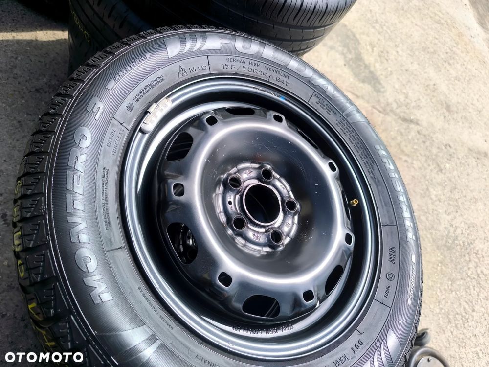 5x100 Felgi Stalowe Stal 14 Koła Zimowe Zima SKODA FABIA PRAKTIK ROOMSTER RAPID SEAT IBIZA CORDOBA TOLEDO IV 4 VW FOX POLO Legnica ALU-RAD 175/70 4,5mm - 6