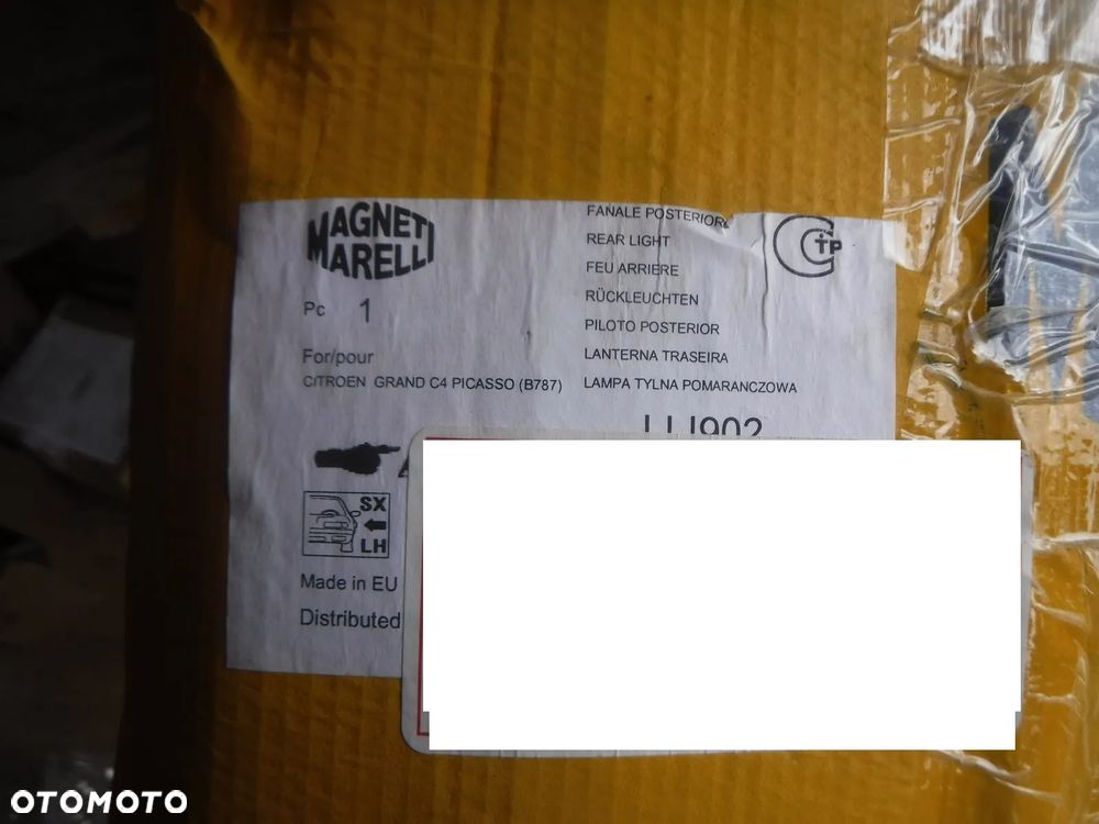 citroen c4 ii grand picasso 13r- lampa tył lewa nowa z uszk - 2
