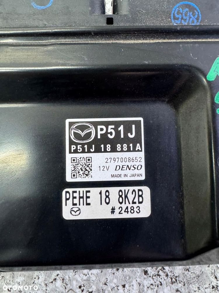 moduł komputer silnika mazda 3 bm 2013-2017 p51j 18 881a pehe 18 8k2b - 2
