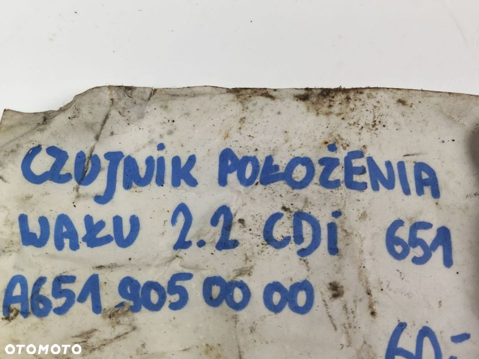 MERCEDES 2.0 2.2 CDI 651 Czujnik Położenia Wału Korbowego A651 905 00 00 - 5