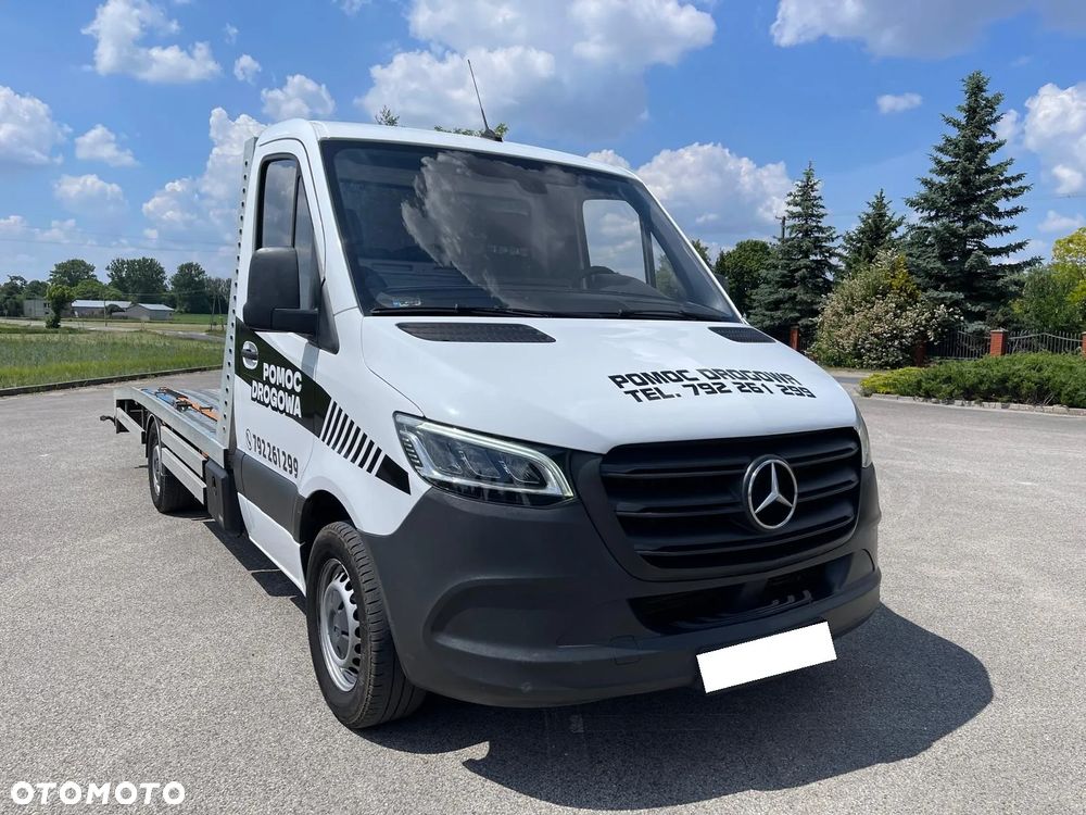 Mercedes-Benz Sprinter W907 2.2 CDI 163 Km Automat 7G-Tronic 2020 ROK Klima Led Hak Najazd 4.60 M Super stan Gotowy do Pracy Bardzo ładny - 3