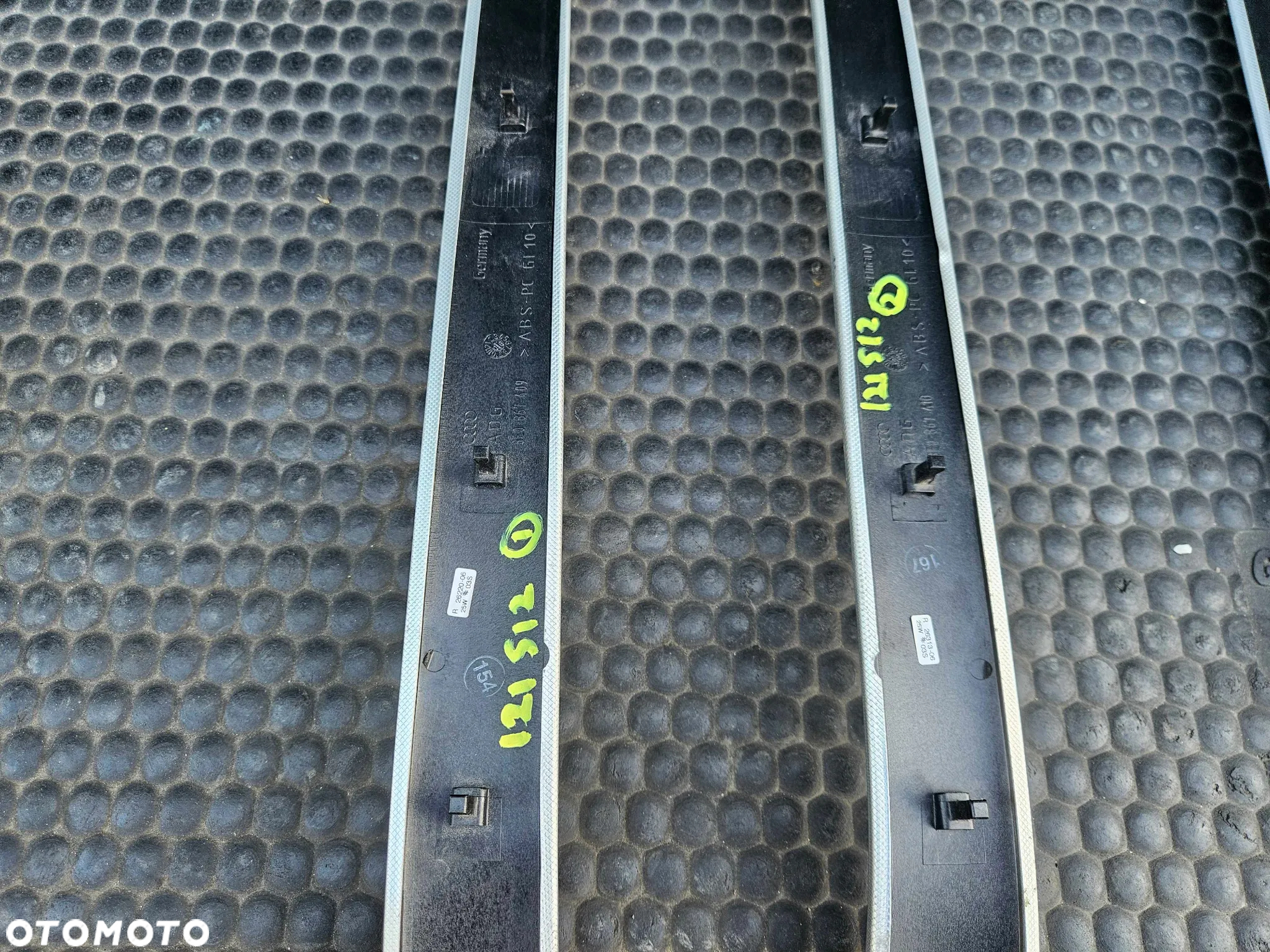 Listwy Ozdobne Dekor Listwa Drzwi Srebrne Rybia Luska Carbon Audi A4 B6 B7 - 35