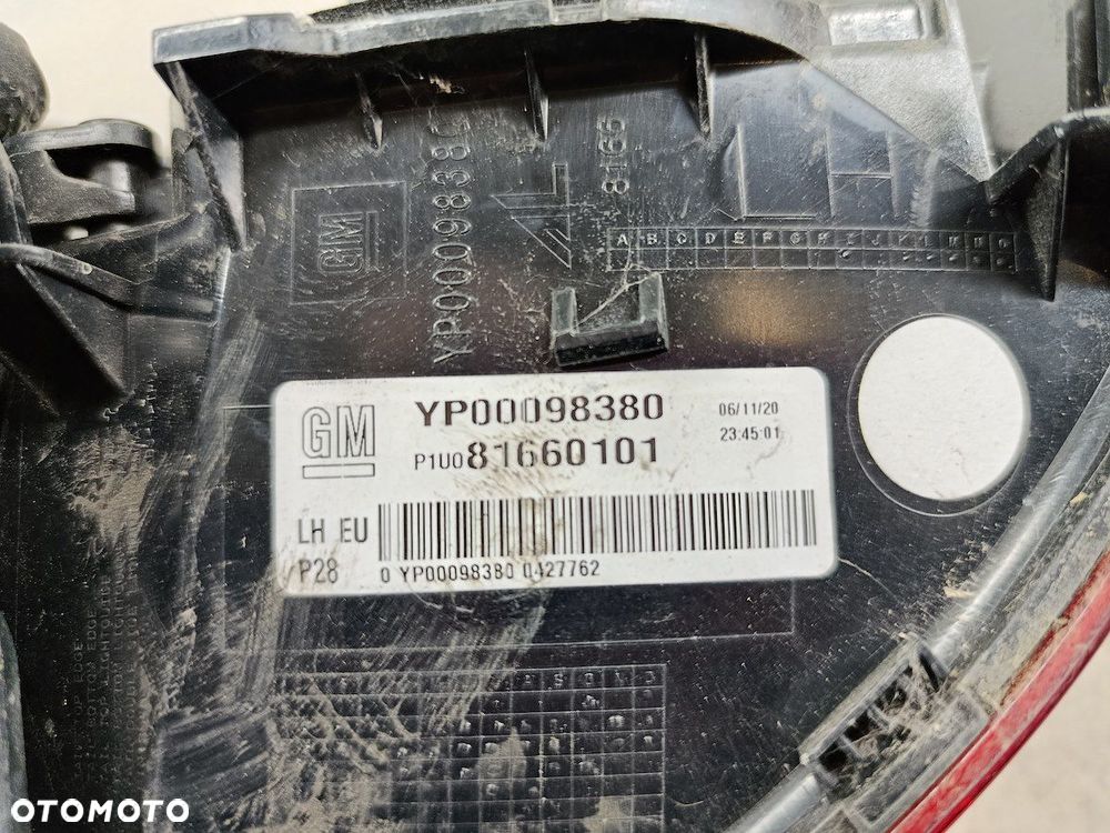 LAMPA TYLNA LEWA OPEL GRANDLAND X YP00098380 81660101  GM - 8