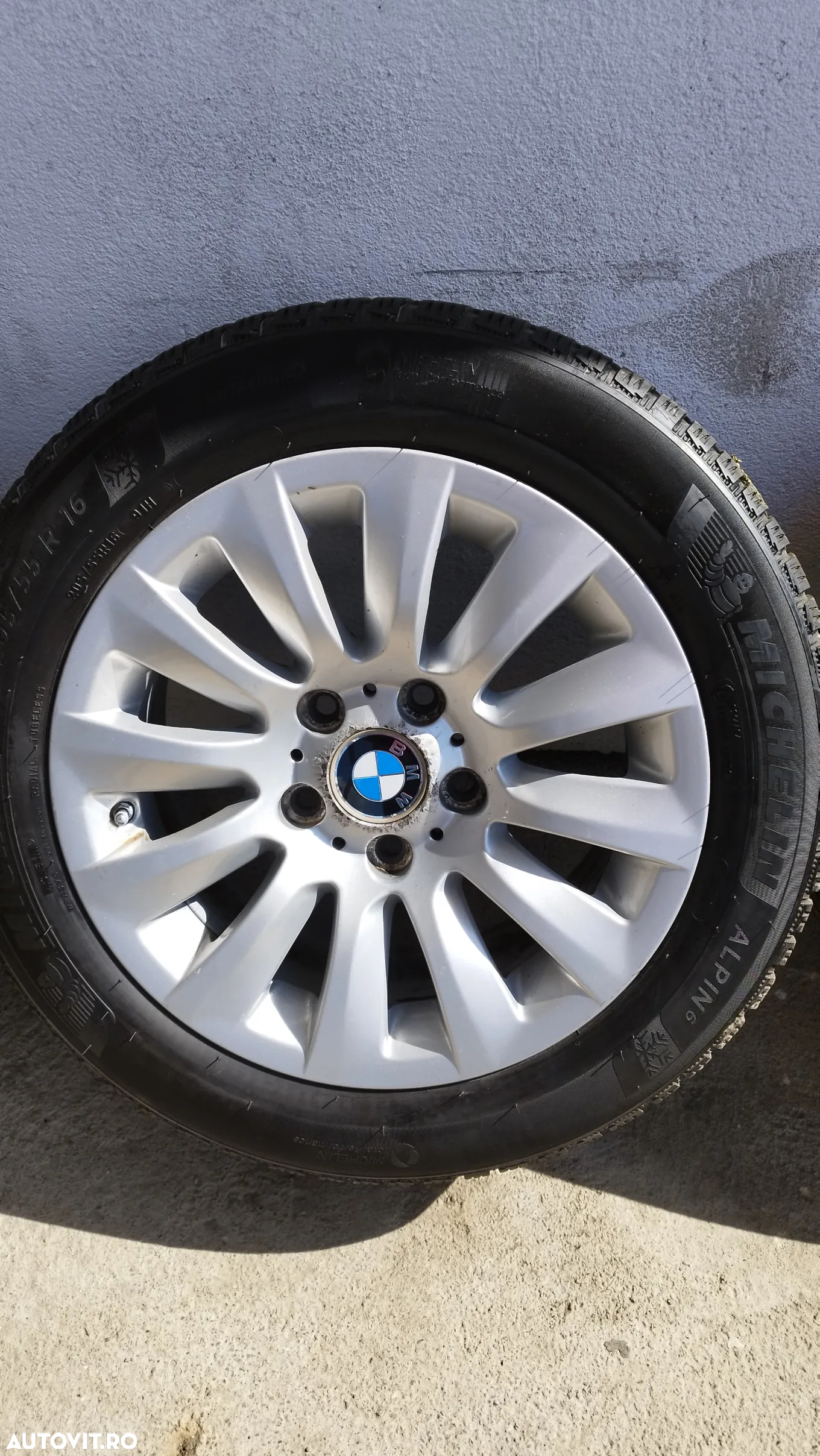Set jante aliaj BMW Style 282 7j16 et 31 cu anvelope de iarna 205/55/16 - 3