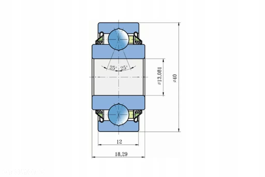 LEMKEN ŁOŻYSKO D40/13x18,3 3198702, 3198563 FKL - 2