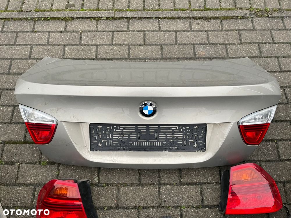 Bmw 3 E90 zderzak tył tylny klapa PDC A53 Platinbronze lampa lewa prawa tył sedan - 2