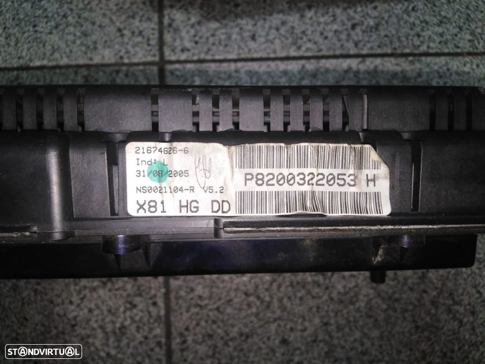 Quadrante Renault Espace IV Ref.: P8200392364A / P8200322053H - 3