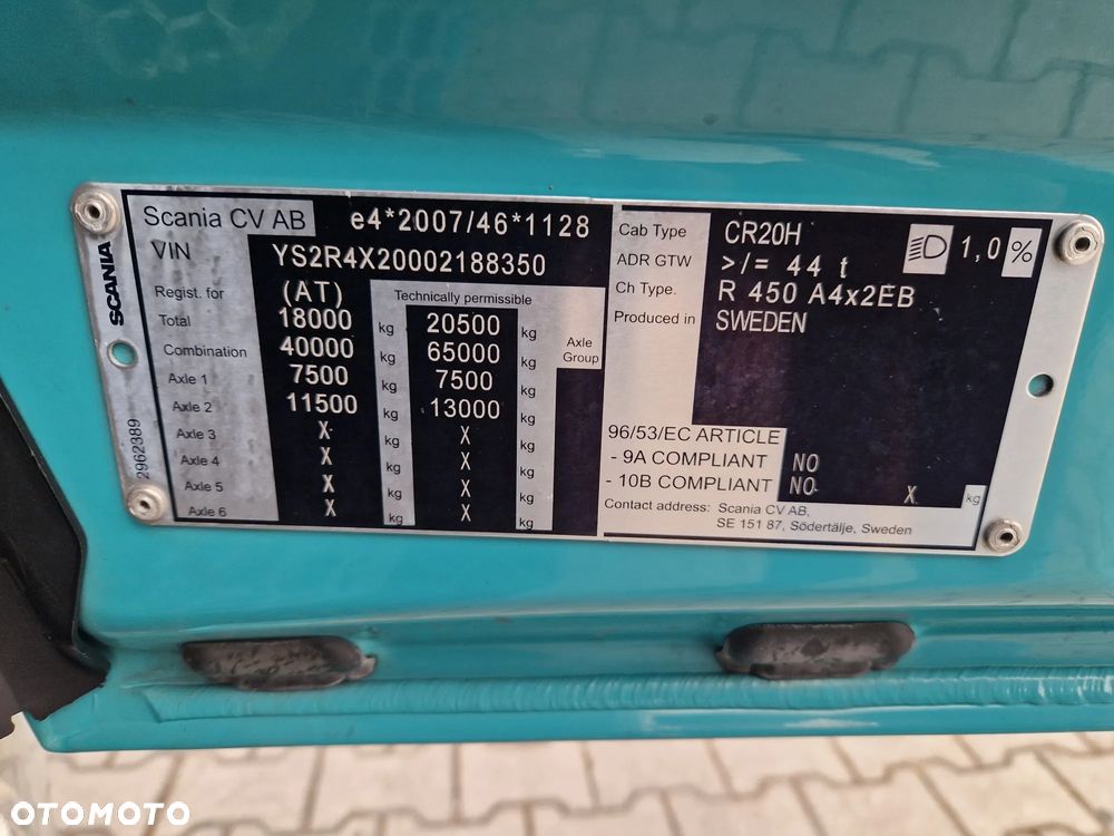 Scania R450 /MEGA/Klima Postojowa Automat Retarder Zabudowy Międzyosiowe/JVG Gliwice - 16