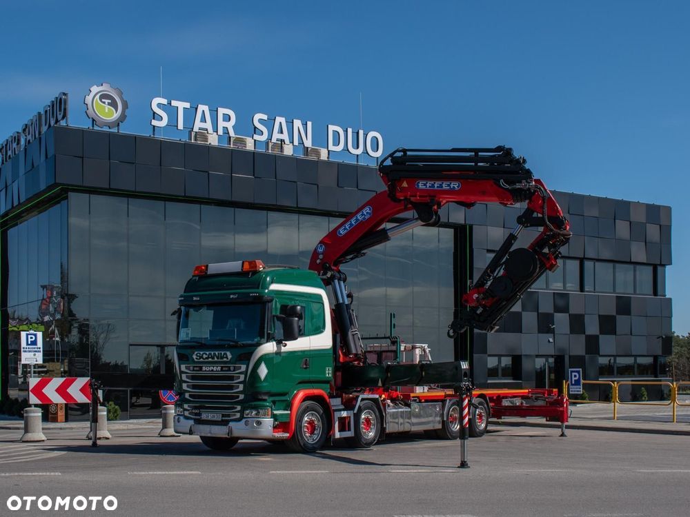 Scania R490 8x2 EFFER 955 Fly Jib Wciągarka Kosz HDS Żuraw - 13