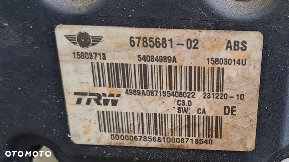 mini cooper r56 06-13r pompa sterownik abs esp 6785681 - 2
