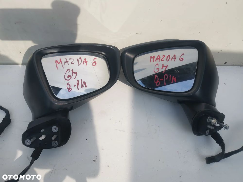 Lusterko Zewnętrzne Prawe Przednie Mazda 6 GJ GL LAKIER 42B 8-Pin UK - 4