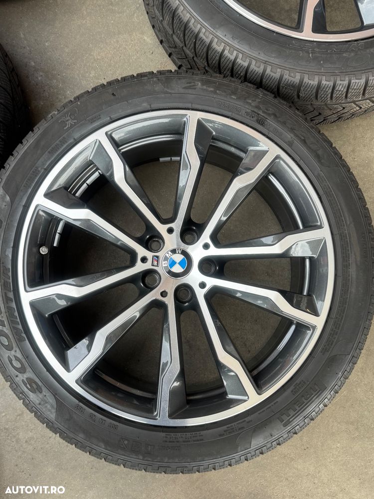 Vând jante originale BMW X3-X4 G01-G02 pe 20” cu anvelope de iarnă - 7