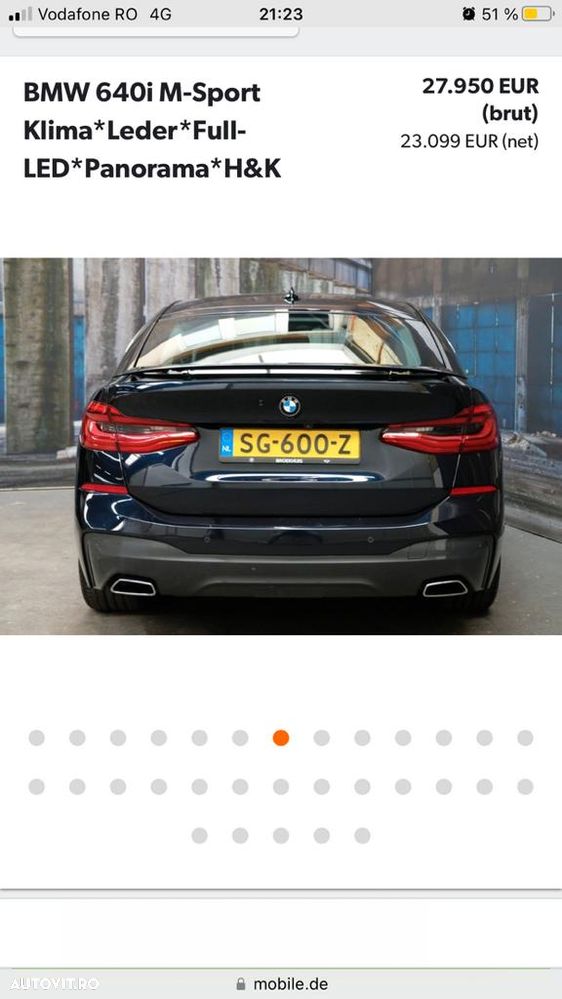 BMW Seria 6 640i - 3