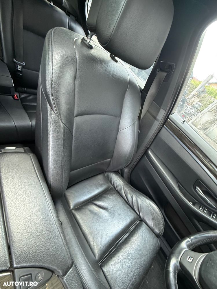 Interior Piele Neagră BMW Seria 5 F10 / F11 - Scaune Sport LHD (520d 530d 535d) MP Mpachet pachet M dezmembrări 535d 313 model M - 4