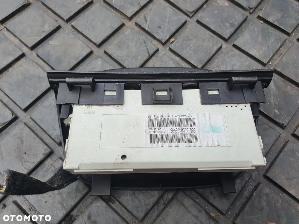 WYŚWIETLACZ EKRAN PEUGEOT 307 9649090377 - 3