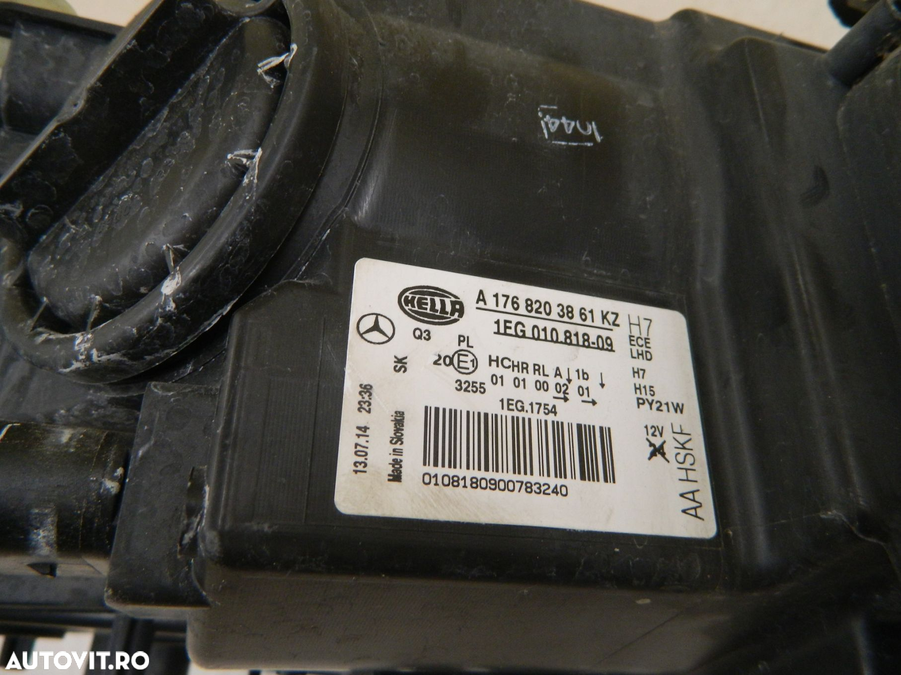 Far stanga Mercedes A-Class W176 Halogen, 2012, 2013, 2014, 2015, 2016, cod origne A1768203861KZ. - 5