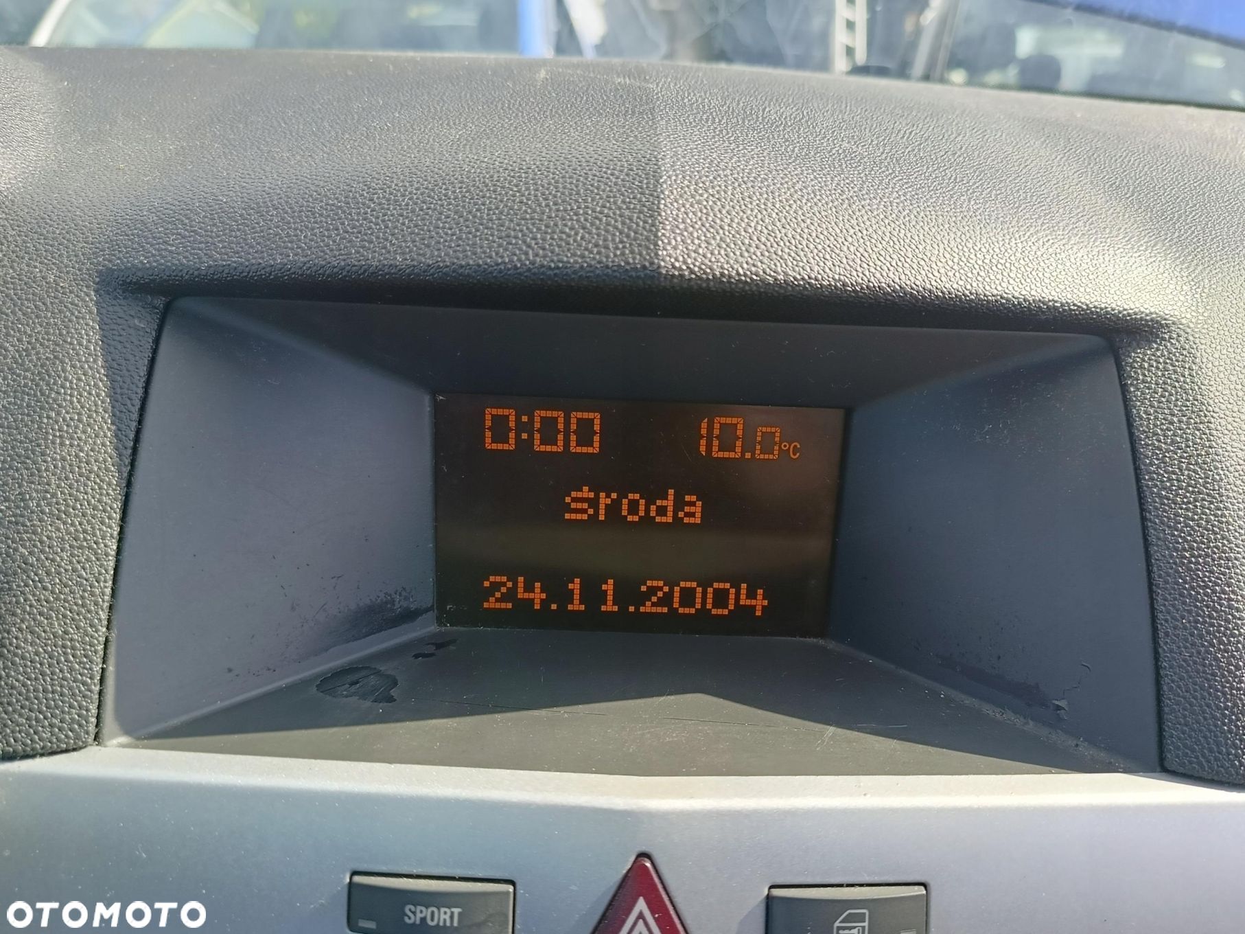 Opel Astra H 04-10 WYŚWIETLACZ DESKI ROŹDZIELCZEJ - 1