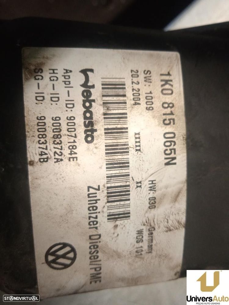 AQUECEDOR AGUA VOLKSWAGEN TOURAN 2004 -1K815065N - 4