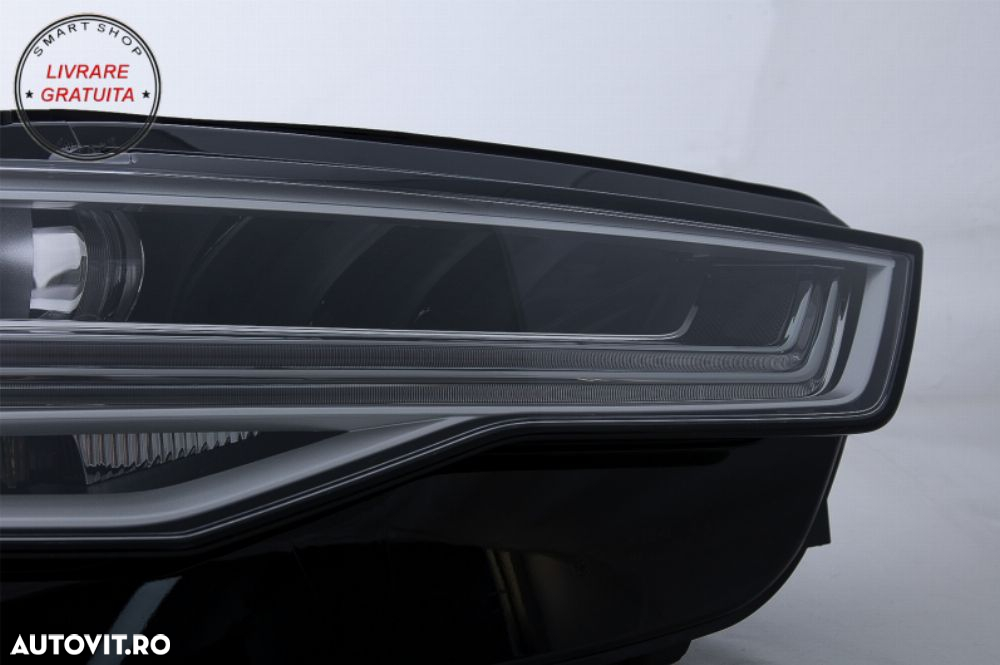 Bara Fata cu Faruri Full LED Semnalizare Dinamica Secventiala Audi A6 4G (2011-201- livrare gratuita - 11