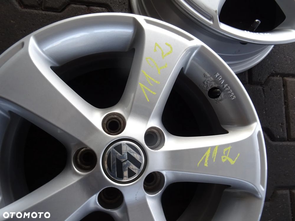 5x100x57 6Jx15 ET40 Volkswagen oryginalne felgi 15 - 10
