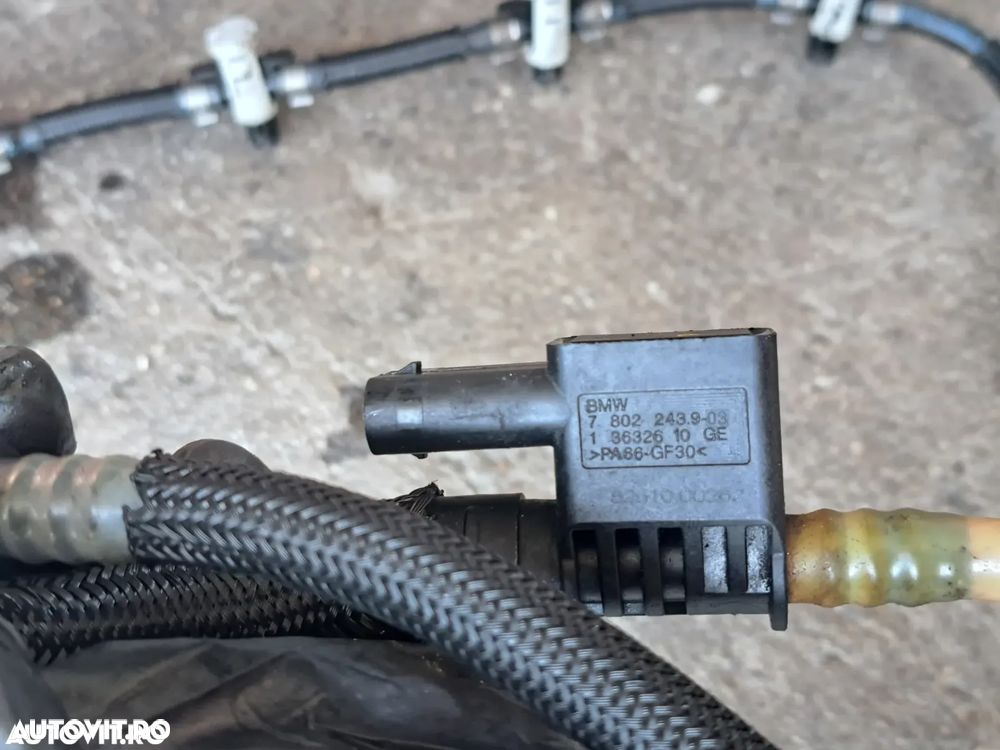 Furtun motorina cu senzor presiune Furtun retur injectoare originale BMW 245cp F07 F10 F11 F01 F02 - 3