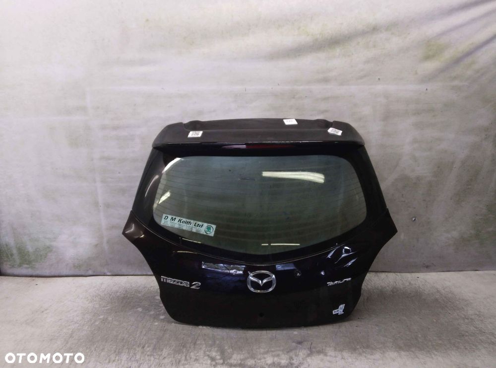 / KLAPA TYŁ TYLNA BAGAŻNIKA MAZDA 2 II DE CZARNY - 1