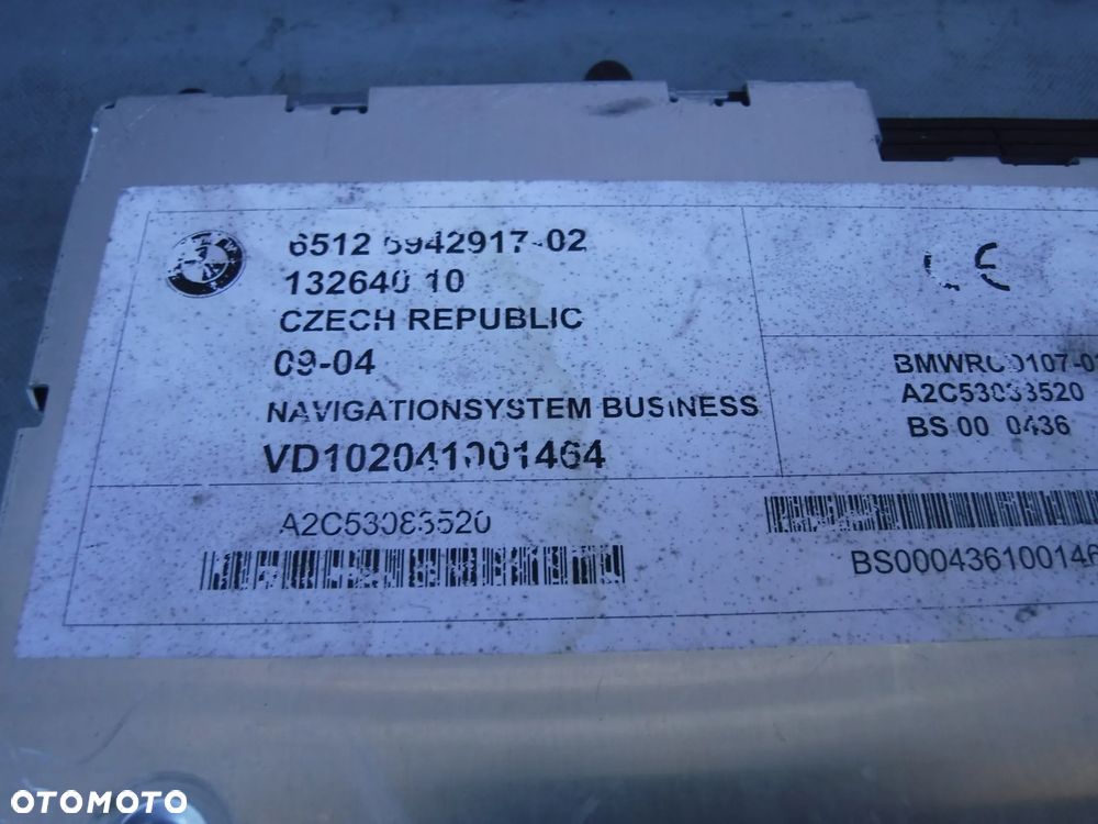 BMW X3 E83 PANEL RADIA RADIO NAVI NAWIGACJI BMW NAVIGATION SYSTEM 6942917 - 2