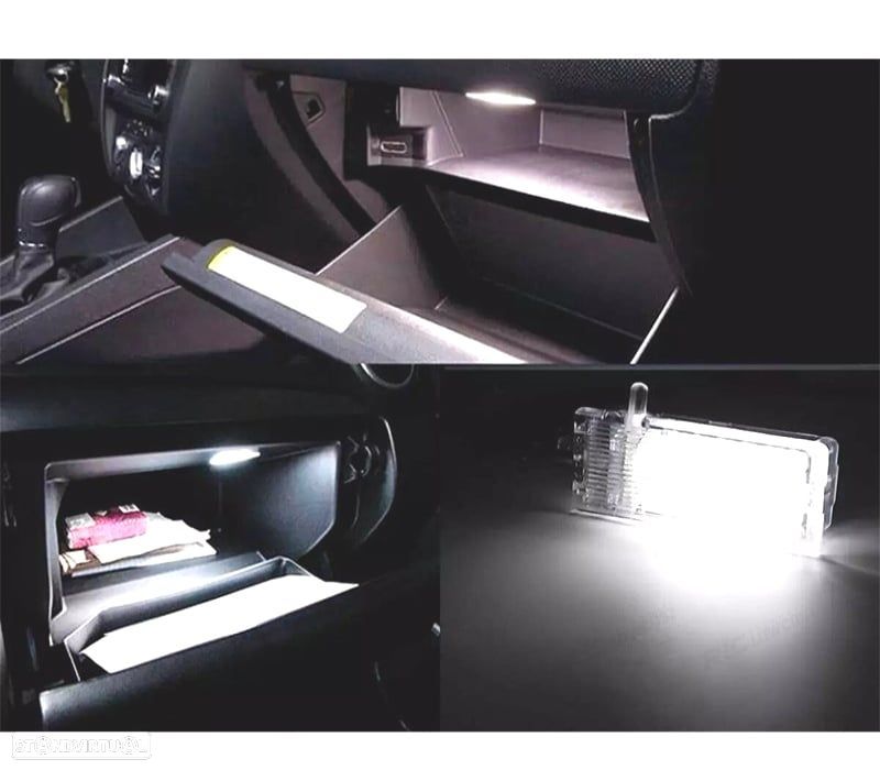LÂMPADAS LED PORTA-LUVAS BMW E46 E90 X5 E53 E81 E82 E83 X3 E84 X1 E87 E92 MINI COOPER R50 R55 R56 R - 2
