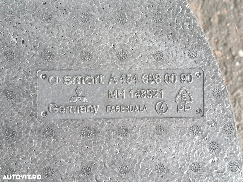 Roata de rezerva Slim Capac protectie roata Cheie prezoane si Carlig Originale Smart Forfour 454 2004-2006 - 8