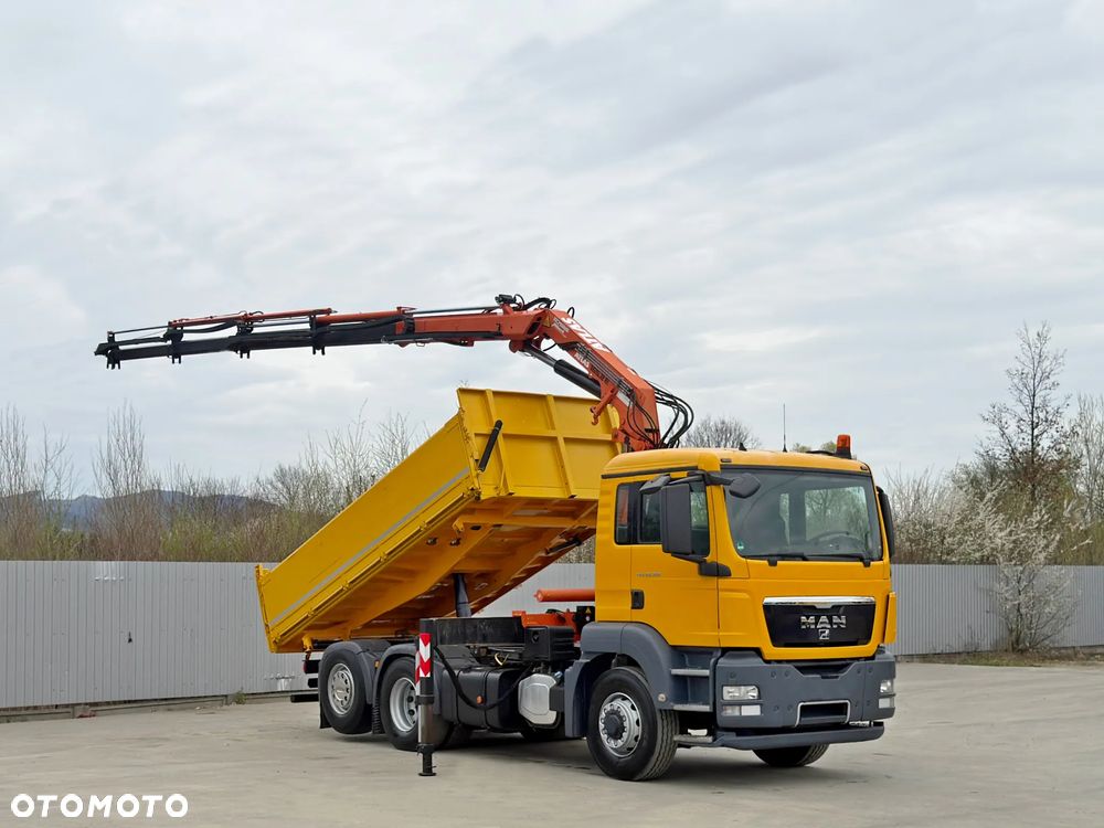 MAN TGS 28.360 * WYWROTKA 4,80m * ATLAS 165.2E - A4 + PILOT * 6x4 - 2