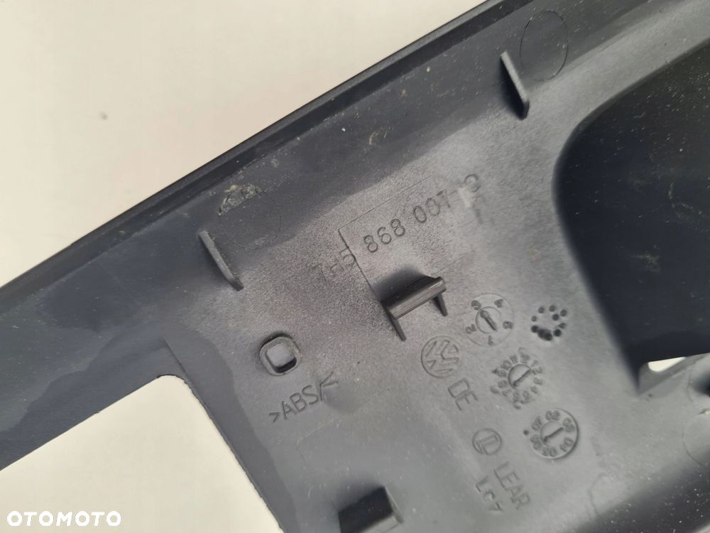 VW T5 MULTIVAN tapicerka osłona boczka lewy przód 7H5868087 - 6
