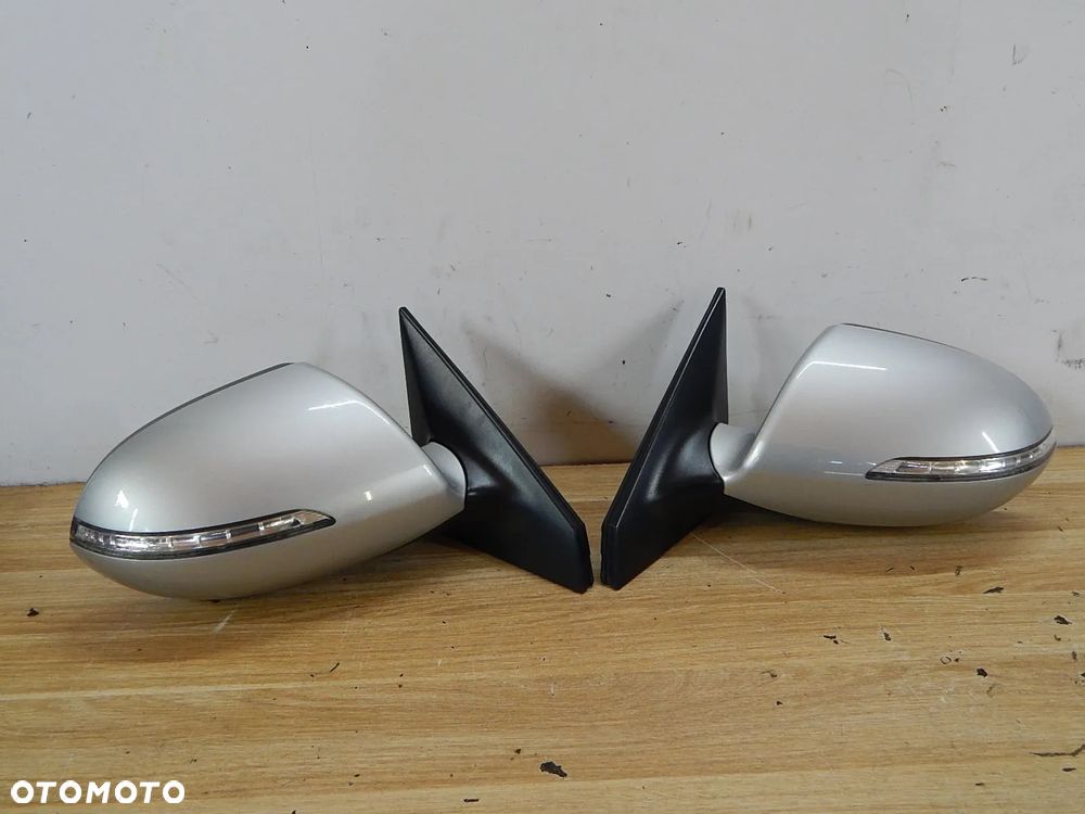 Lusterko przód zewnętrzne Kia Sportage III 10-16 srebrny 9s 9pin Łuków części - 1