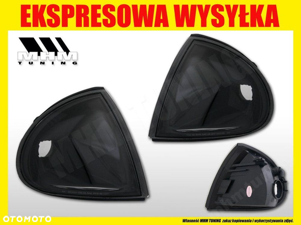 KIERUNKOWSKAZ MIGACZ PRZOD KPL TUNING BLACK HONDA CRX DEL SOL - 2
