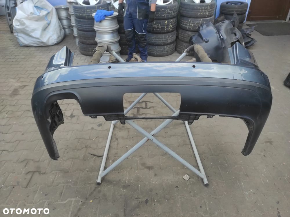 VW PASSAT B6 KOMBI ZDERZAK TYŁ TYLNY CHROM HAK HOLOWNICZY PDC CZUJNIKI PARKOWANIA LC5F  SZARY WYSYŁKA !!!!! - 4