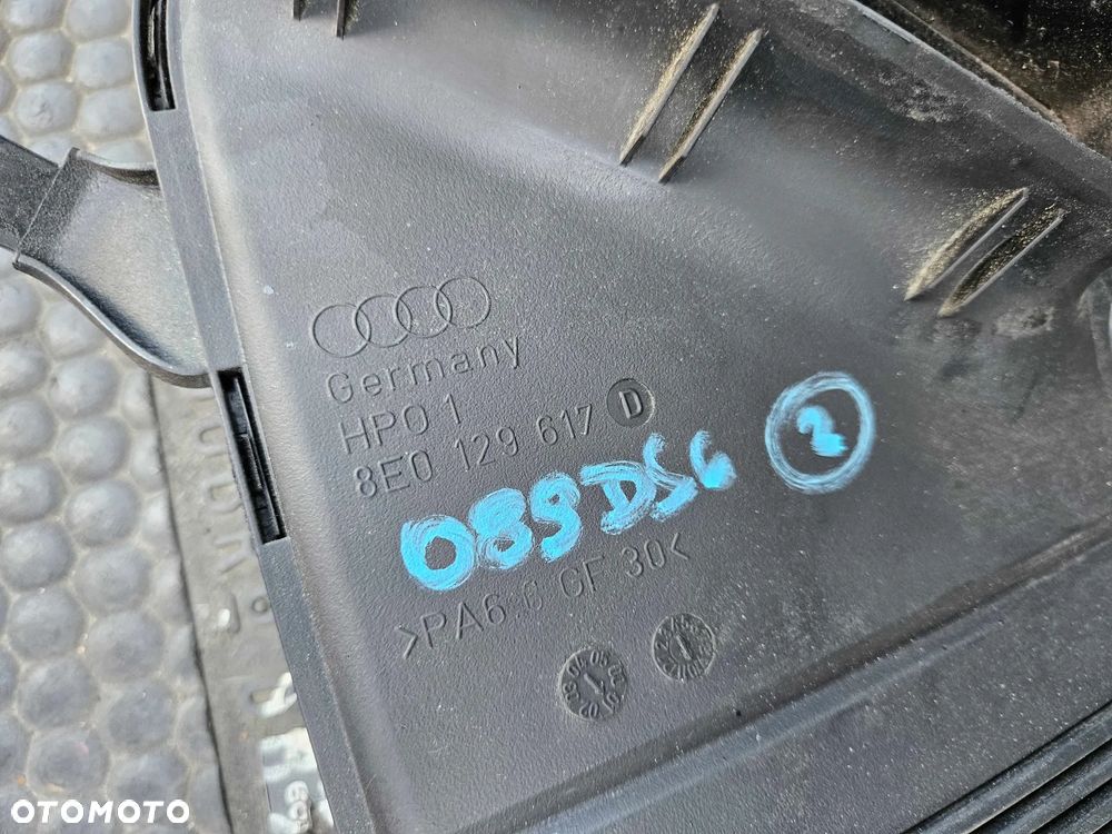 Przewód Dolot 8E0129618D 8E0129617D Wlot Kanał Filtra Powietrza Pas Przedni AUDI A4 B6 B7 - 9