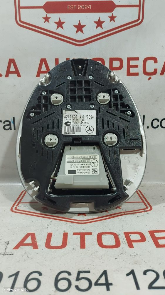 Plafonier Luz Luzes Interior Teto Tejadilho Frente Frontal Central Mercedes Benz CLS W219 Original - 3