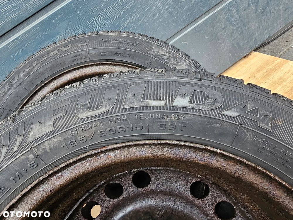 KOŁA FELGI STALOWE OPONY 185/60 R 15 OPEL ASTRA G H MERIVA A CORSA D 4x100 ET43 WIELOSEZON - 11