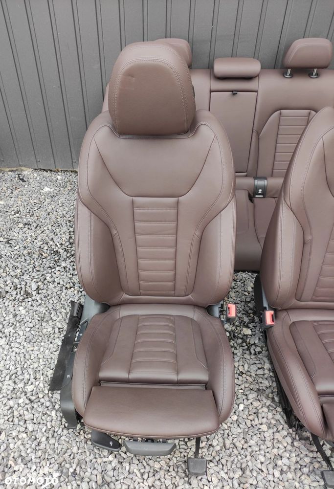 FOTELE KANAPA BOCZKI BRĄZOWA SKÓRA BMW G20 EUROPA CH - 4