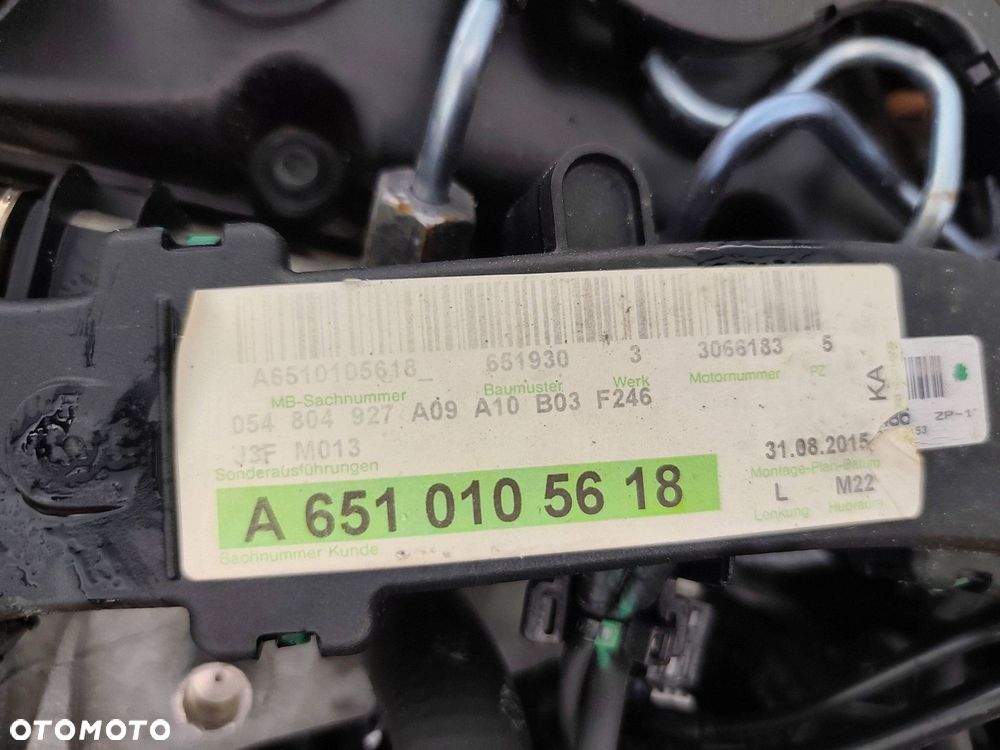 MERCEDES W205 SILNIK 2.2 CDI 651930 KOMPLETNY - 5