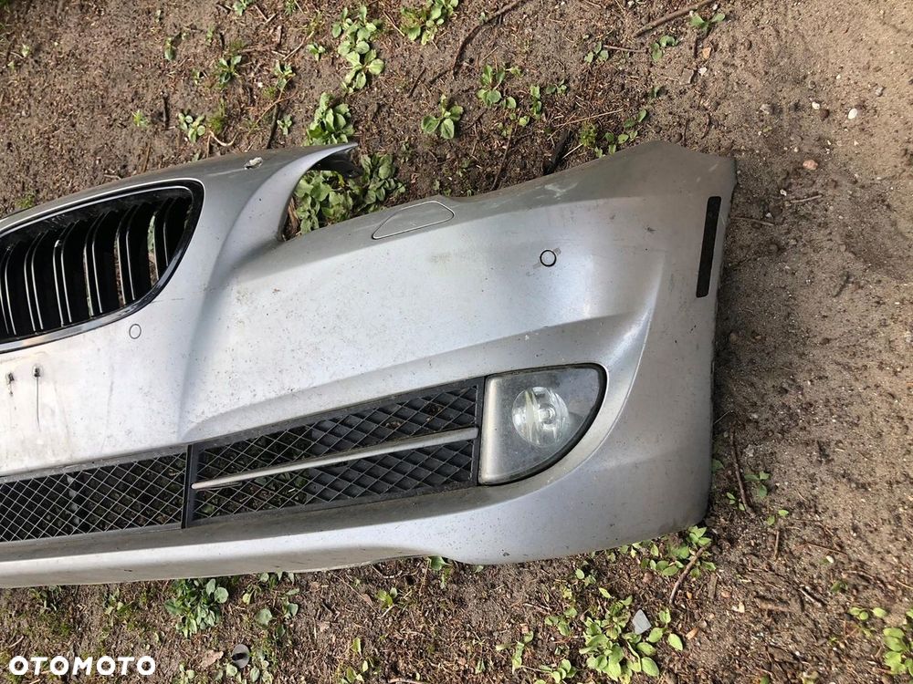 BMW 5 F10 F11 ZDERZAK PRZEDNI PDC srebrny titansilber - 3