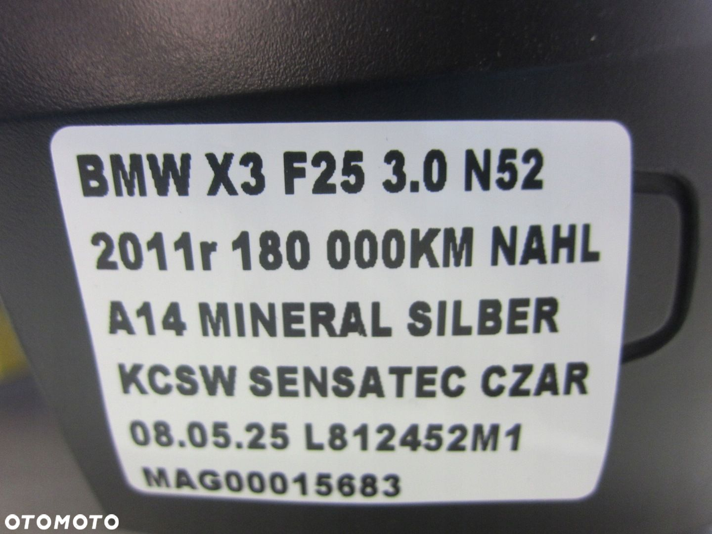 BMW X3 F25 X4 FOTEL PRZEDNI LEWY KIEROWCY CZARNY SENSATEC 52107240055 - 12