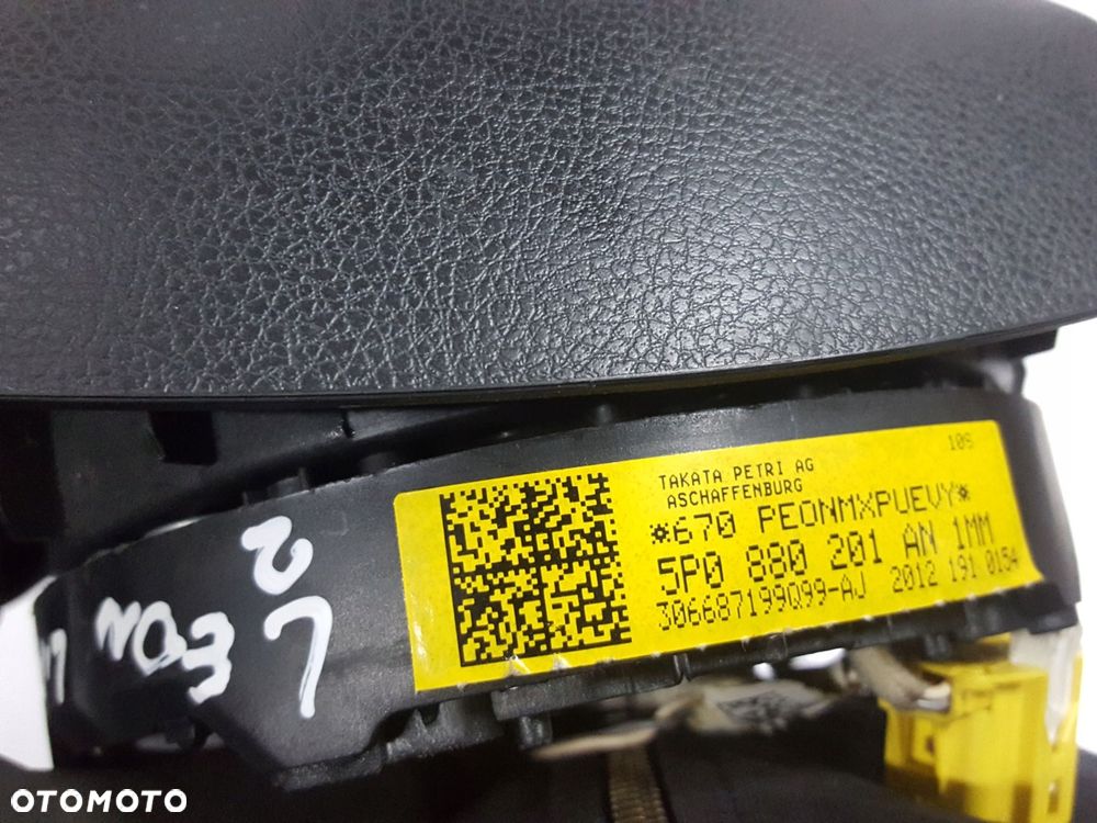 SEAT LEON 2 II LIFT 09-12r ALTEA LIFT PODUSZKA AIRBAG KIEROWCY 5P0880201AN - 6