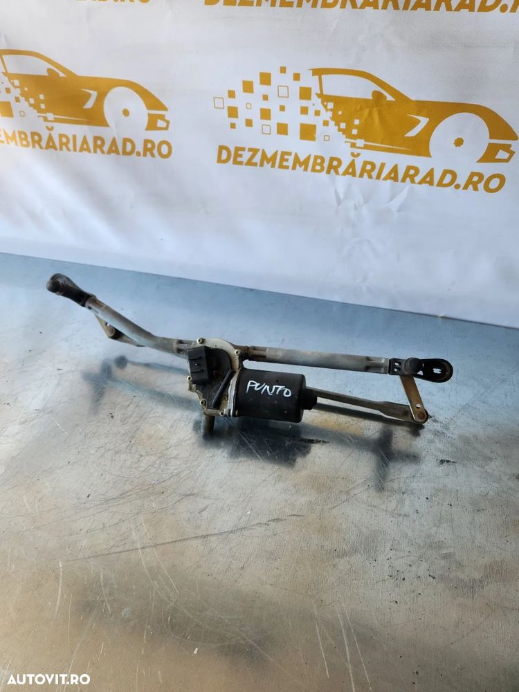 Ansamblu Motoras Stergatoare Stergator Fiat Punto 2 ll An 2003-2004-2005-2006-2007-2008-2009-2010-2 - 4