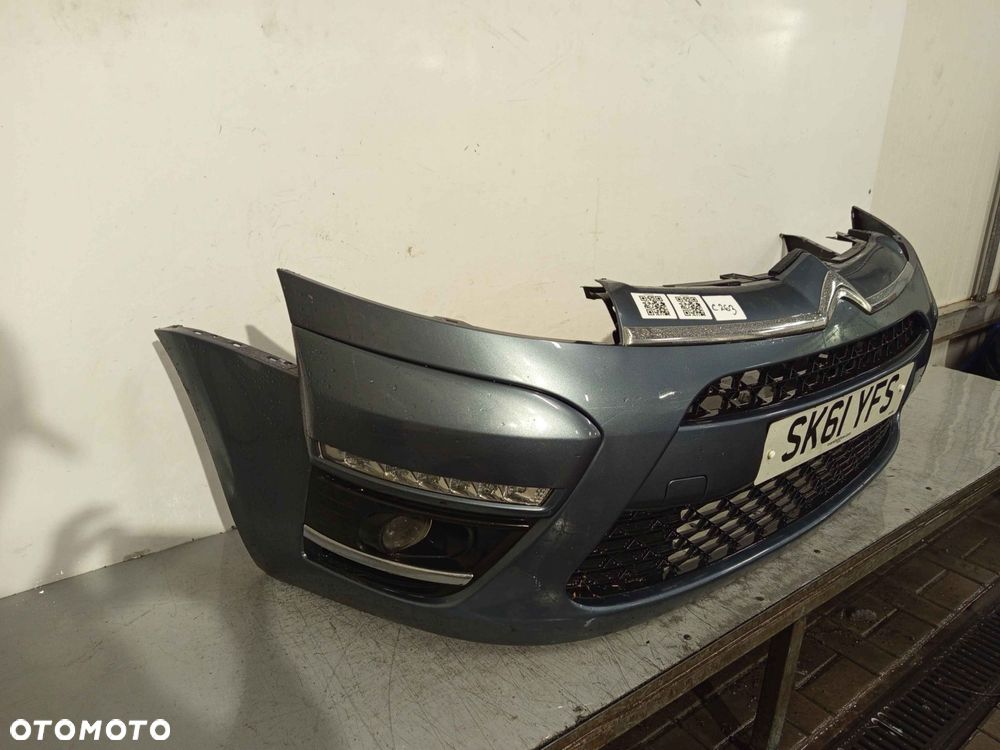 ^ ZDERZAK PRZÓD PRZEDNI DO CITROEN C4 PICASSO LIFT FL EZWD SZARY LED DRL HALOGENY - 3