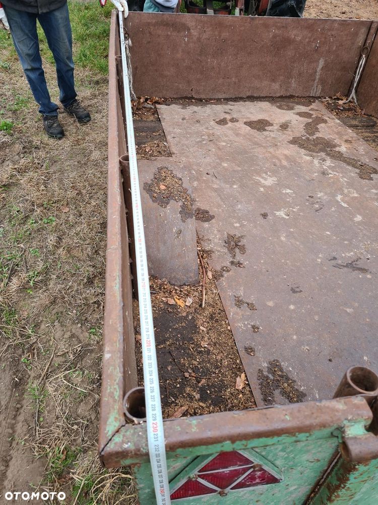 Przyczepka rolnicza dwukółka przyczepa jednoosiowa Transporter do obornika/ Taśmociąg / Podajnik Grabarka 5 gwiazd do siana Meprozet Orzys - 18