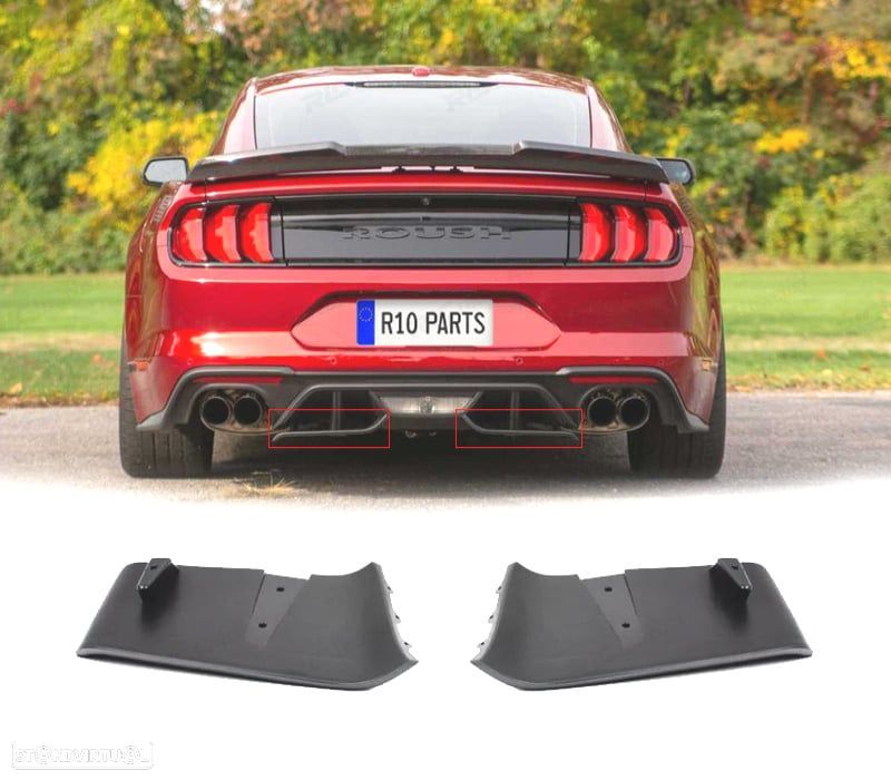 SPLITTERS DIFUSOR FORD MUSTANG 18-23 LOOK GT - 1